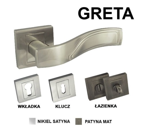 Klamka Alubrass - GRETA