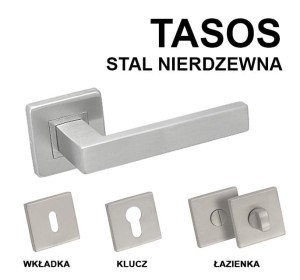 Klamka TASOS STAL NIERDZEWNA