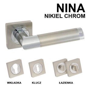 Klamka NINA kwadratowy szyld